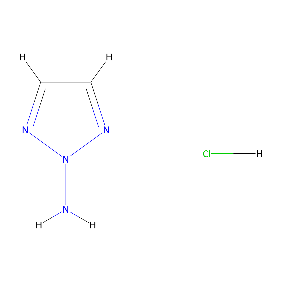 2H-1,2,3-Triazol-2-amine hydrochloride molecular structure, CAS 1071586-37-2