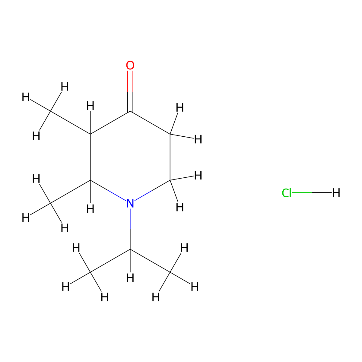 2,3-Dimethyl-1-(propan-2-yl)piperidin-4-one hydrochloride molecular structure, CAS 1071598-95-2