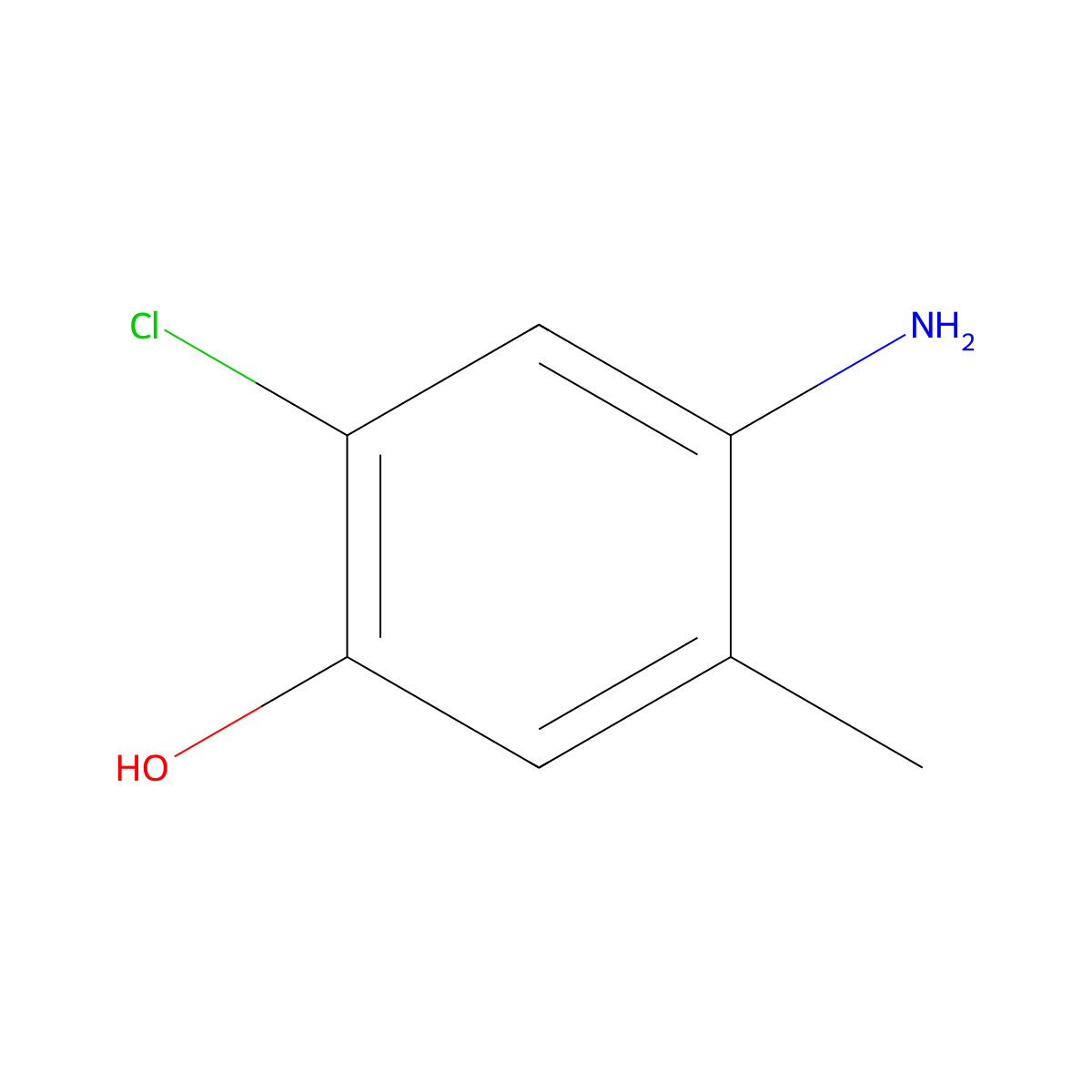 4-Amino-2-chloro-5-methylphenol molecular structure, CAS 1071622-21-3