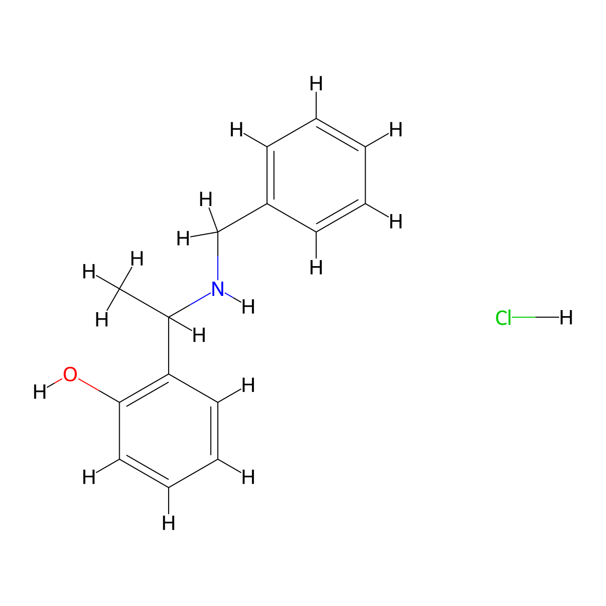 2-(1-(Benzylamino)ethyl)phenol hydrochloride molecular structure, CAS 1071628-77-7