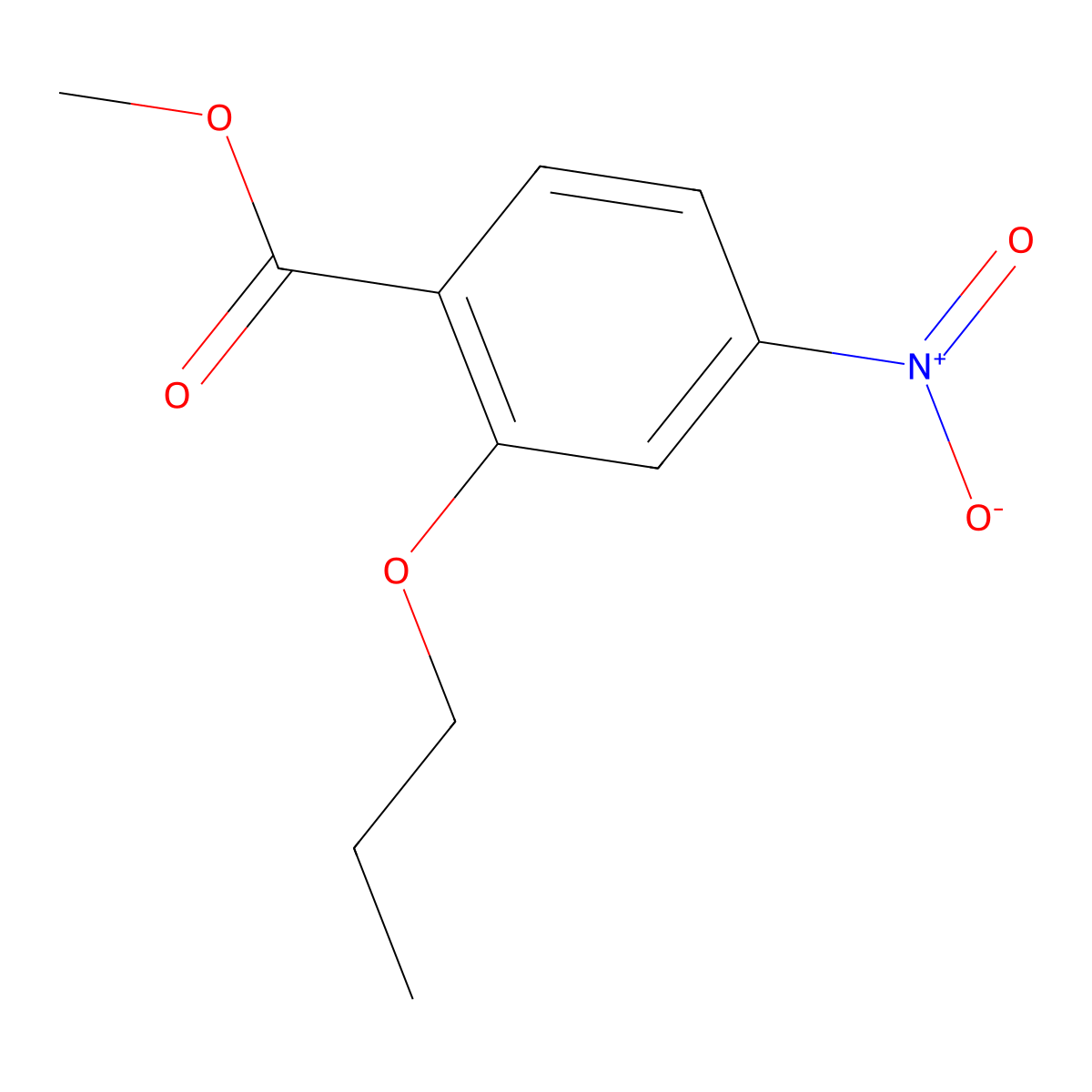 Methyl 4-nitro-2-propoxybenzoate molecular structure, CAS 1071638-29-3