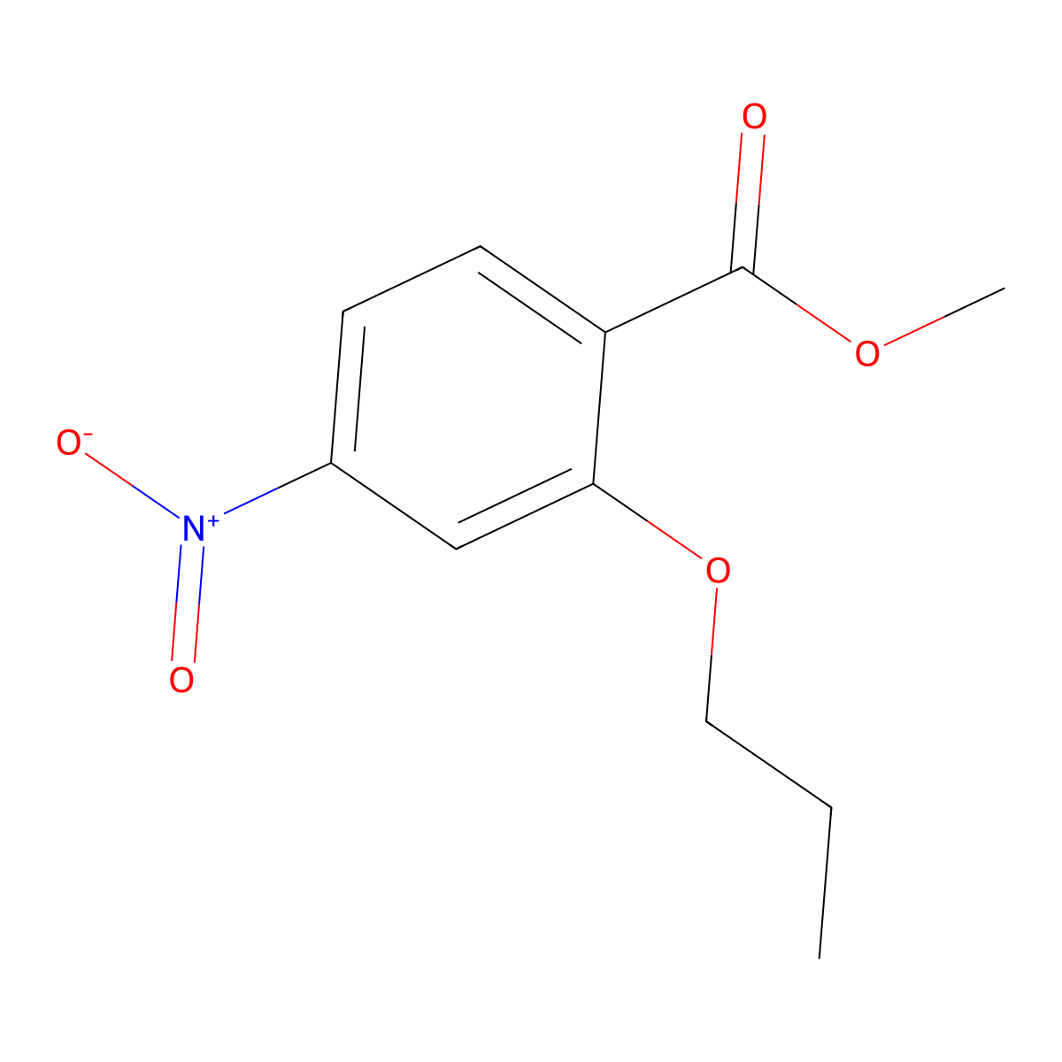 Methyl 4-nitro-2-propoxybenzoate molecular structure, CAS 1071638-29-3