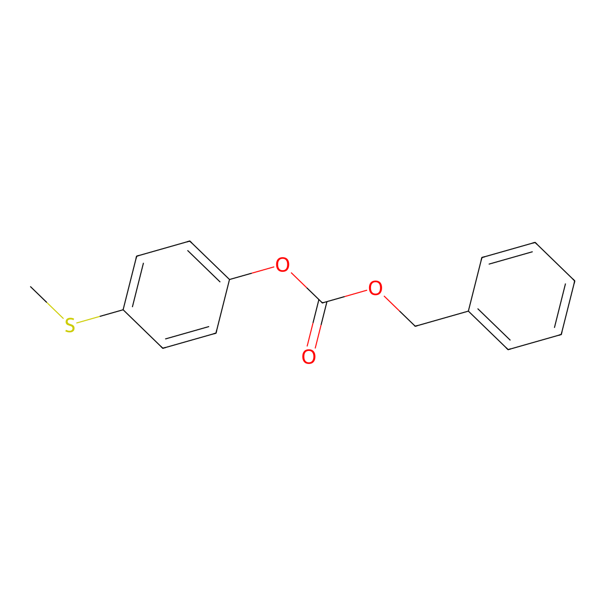 4-(Methylthio)phenyl phenylmethyl carbonate molecular structure, CAS 107164-97-6