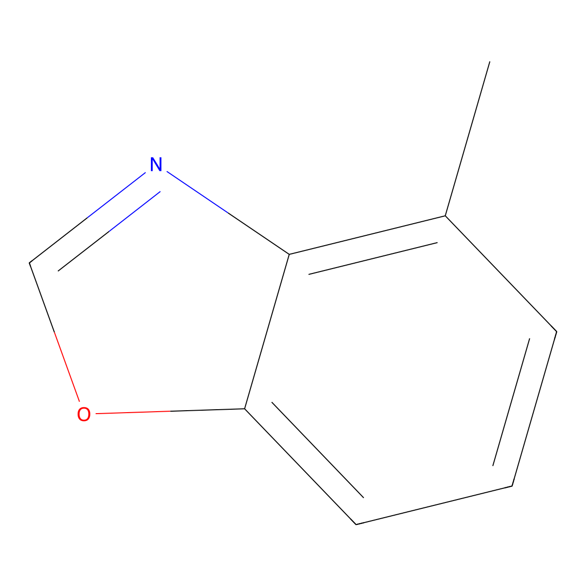 4-Methylbenzo[d]oxazole molecular structure, CAS 107165-67-3