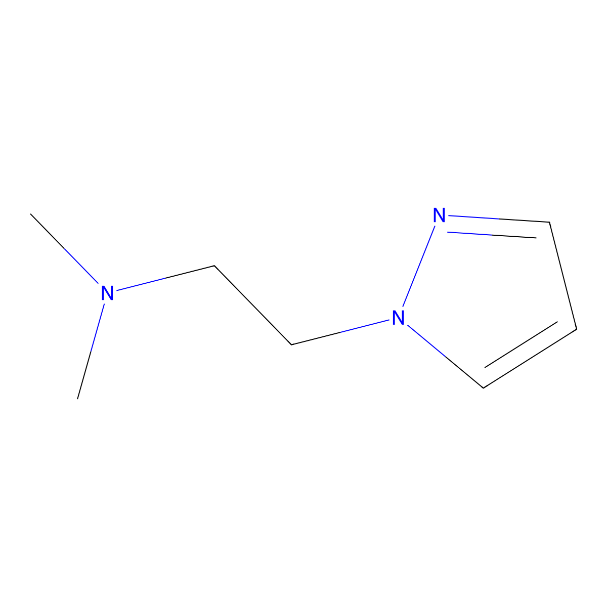 N,N-Dimethyl-2-(1H-pyrazol-1-yl)ethan-1-amine molecular structure, CAS 1071658-18-8