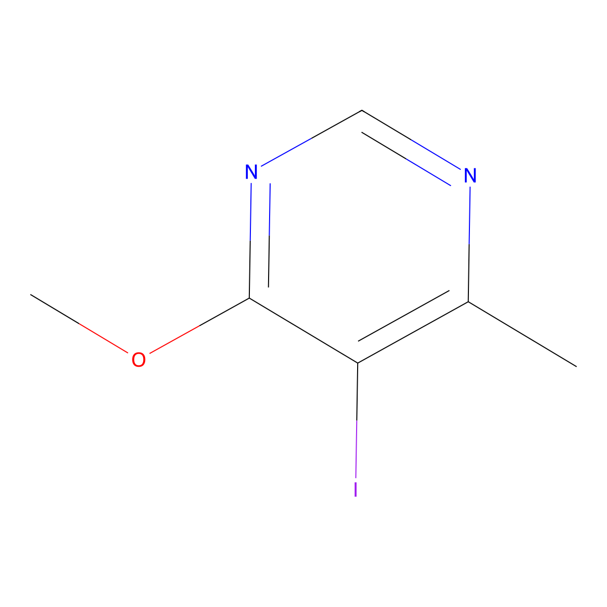 5-Iodo-4-methoxy-6-methylpyrimidine molecular structure, CAS 107166-94-9
