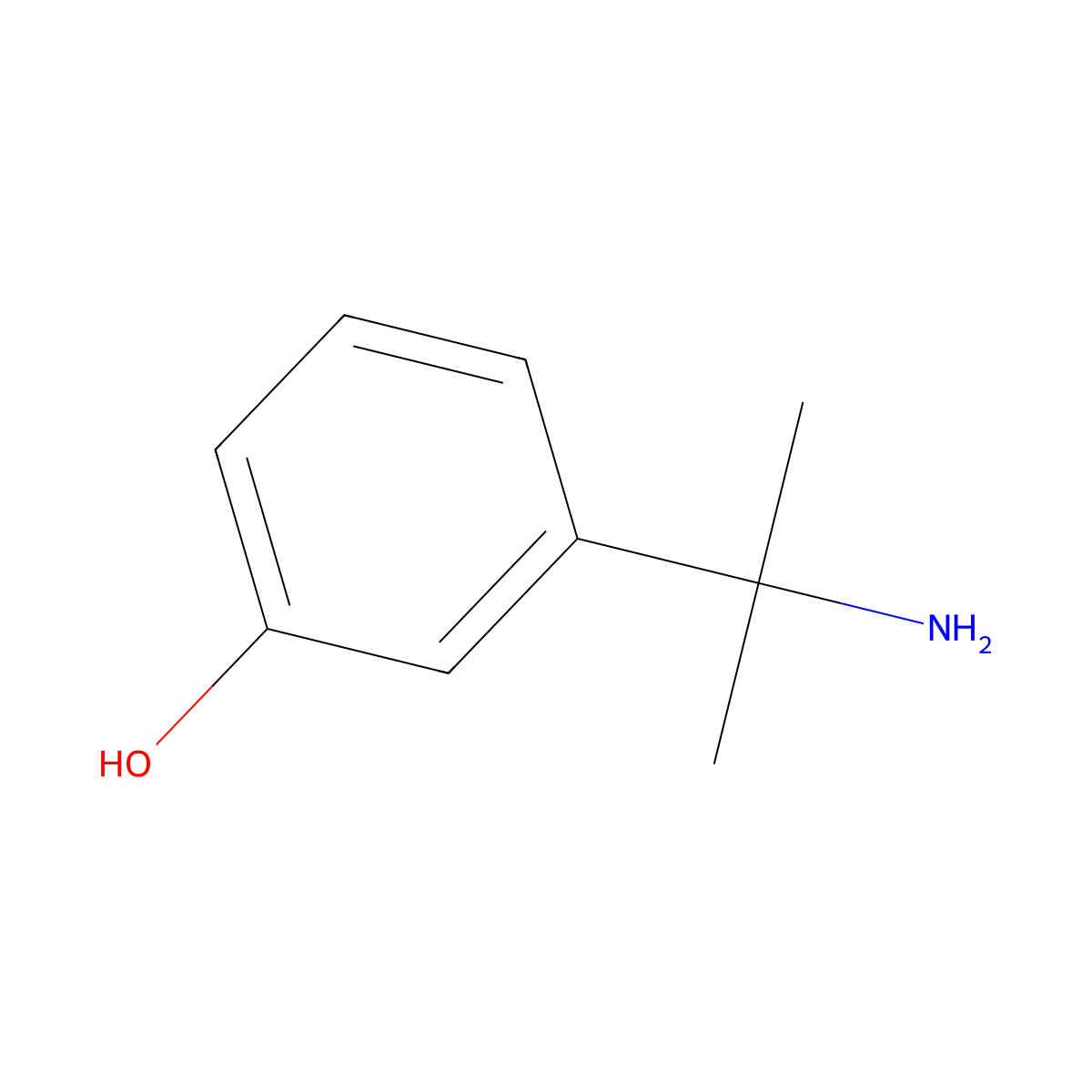 3-(2-Aminopropan-2-yl)phenol molecular structure, CAS 1071661-87-4