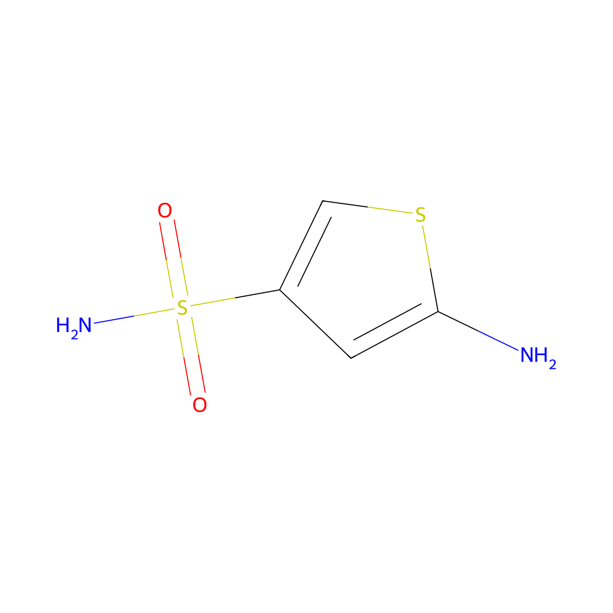 5-Aminothiophene-3-sulfonamide molecular structure, CAS 1071673-17-0