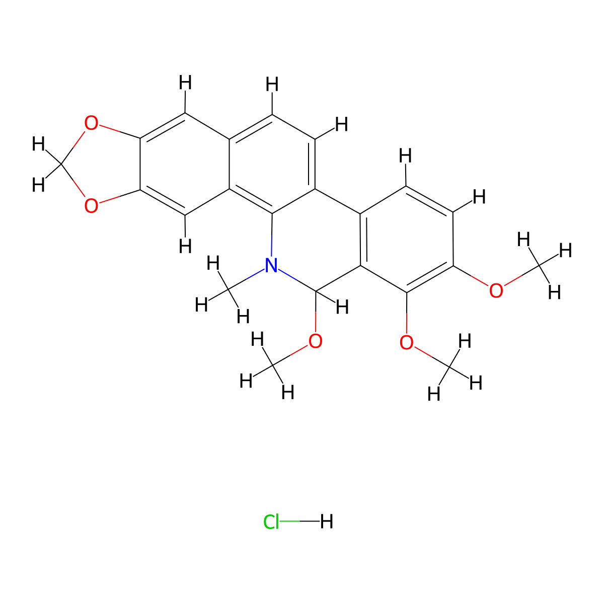 Angoline hydrochloride molecular structure, CAS 1071676-04-4