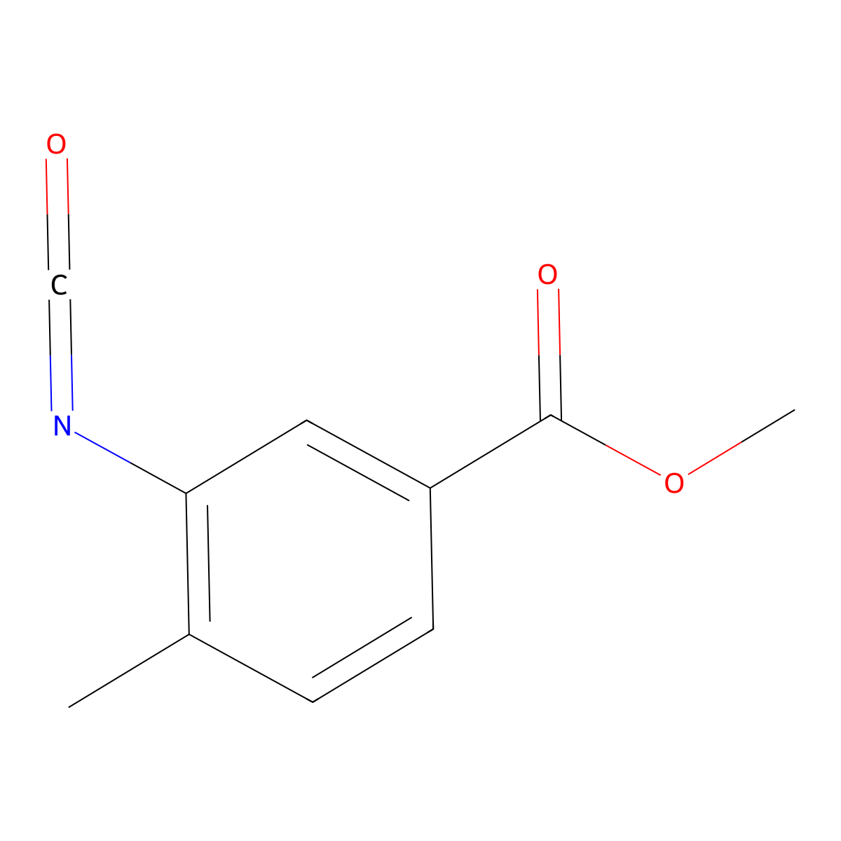 3-Isocyanato-4-methyl-benzoic acid methyl ester molecular structure, CAS 1071679-94-1