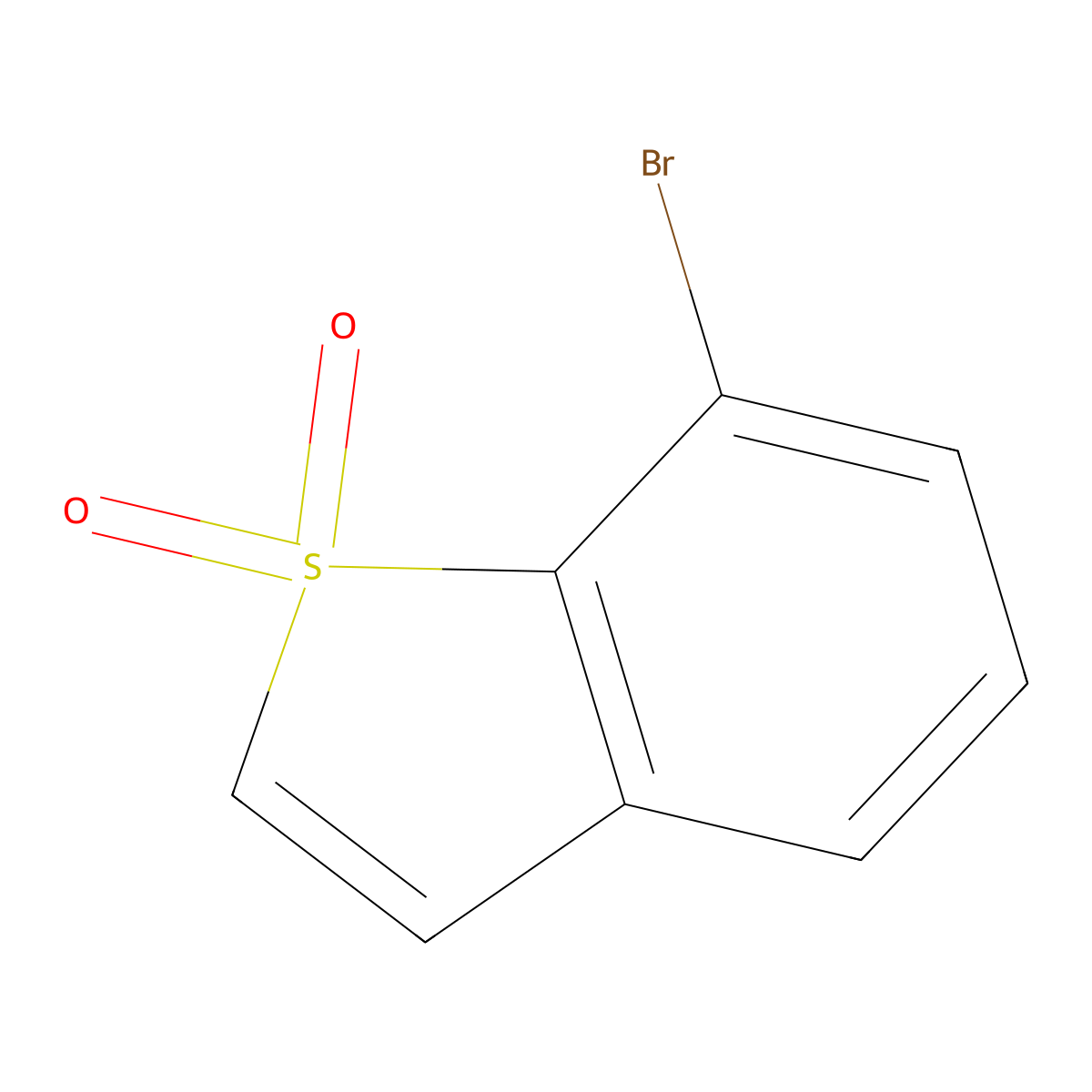 7-Bromo-1lambda6-benzothiophene-1,1-dione molecular structure, CAS 1071682-55-7