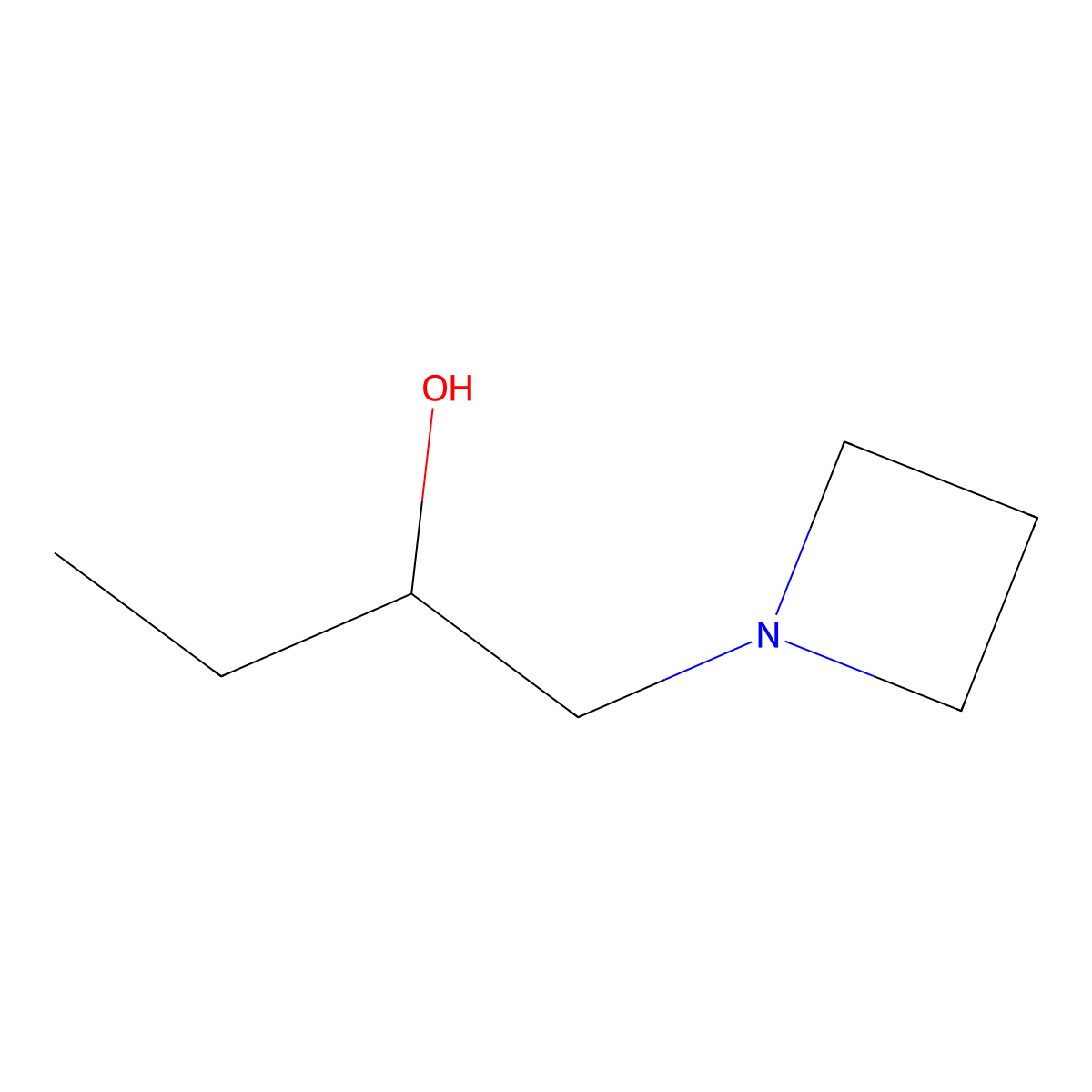 1-(Azetidin-1-yl)butan-2-ol molecular structure, CAS 1071715-38-2
