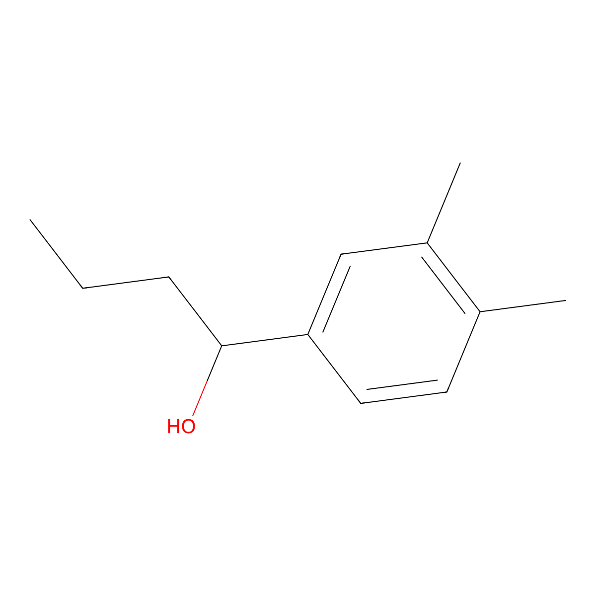 1-(3,4-Dimethylphenyl)-1-butanol molecular structure, CAS 1071719-97-5