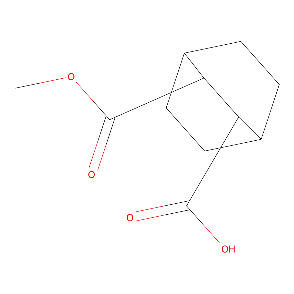 rac-(2R,3S)-3-(methoxycarbonyl)bicyclo[2.2.2]octane-2-carboxylic acid molecular structure, CAS 1071781-54-8