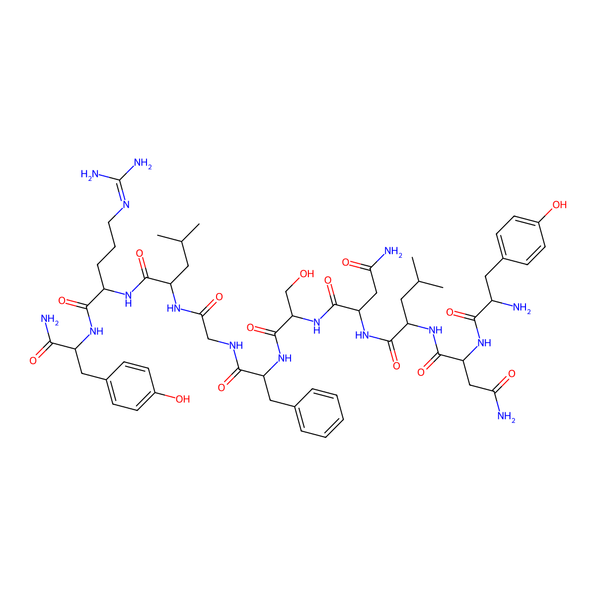 Zebrafish Kisspeptin-1 molecular structure, CAS 1071873-79-4