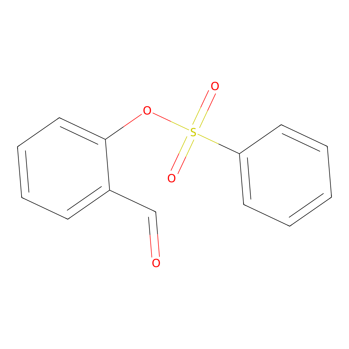 2-Formylphenyl benzenesulfonate molecular structure, CAS 107189-77-5