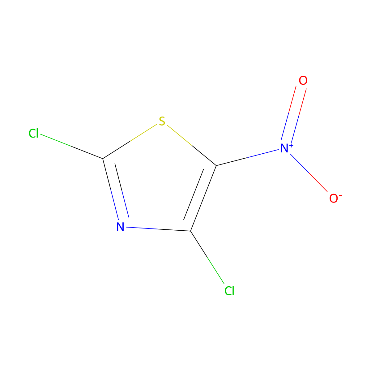 2,4-Dichloro-5-nitro-1,3-thiazole molecular structure, CAS 107190-42-1