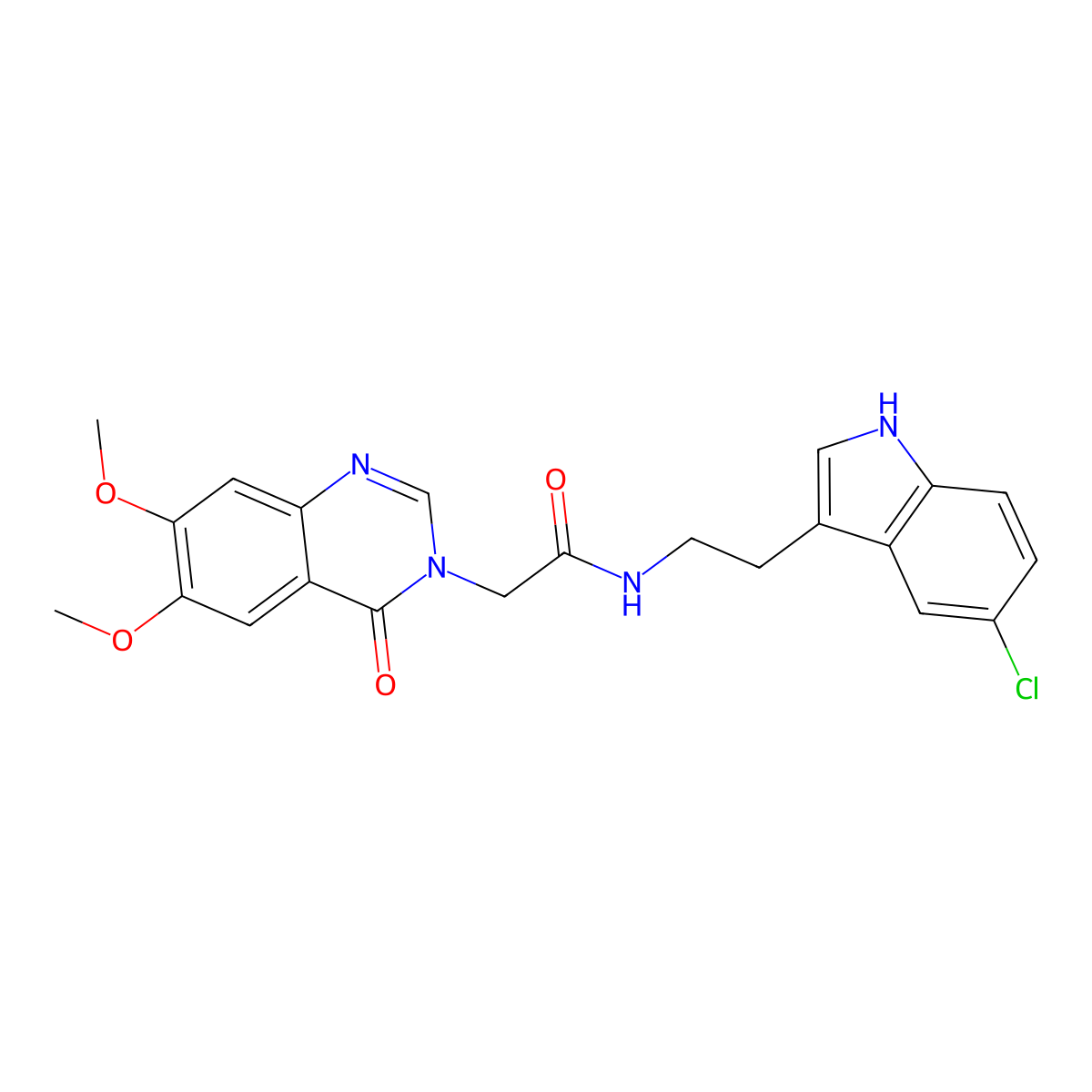 N-[2-(5-chloro-1H-indol-3-yl)ethyl]-2-(6,7-dimethoxy-4-oxoquinazolin-3(4H)-yl)acetamide molecular structure, CAS 1071913-88-6