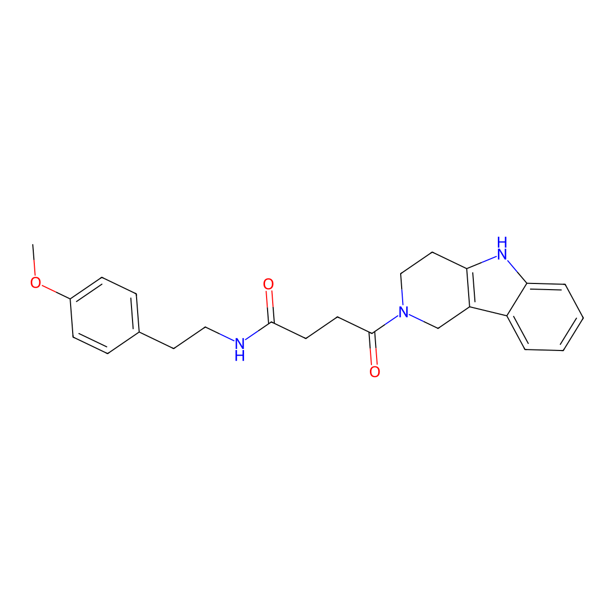 N-[2-(4-methoxyphenyl)ethyl]-4-oxo-4-(1,3,4,5-tetrahydro-2H-pyrido[4,3-b]indol-2-yl)butanamide molecular structure, CAS 1071914-01-6