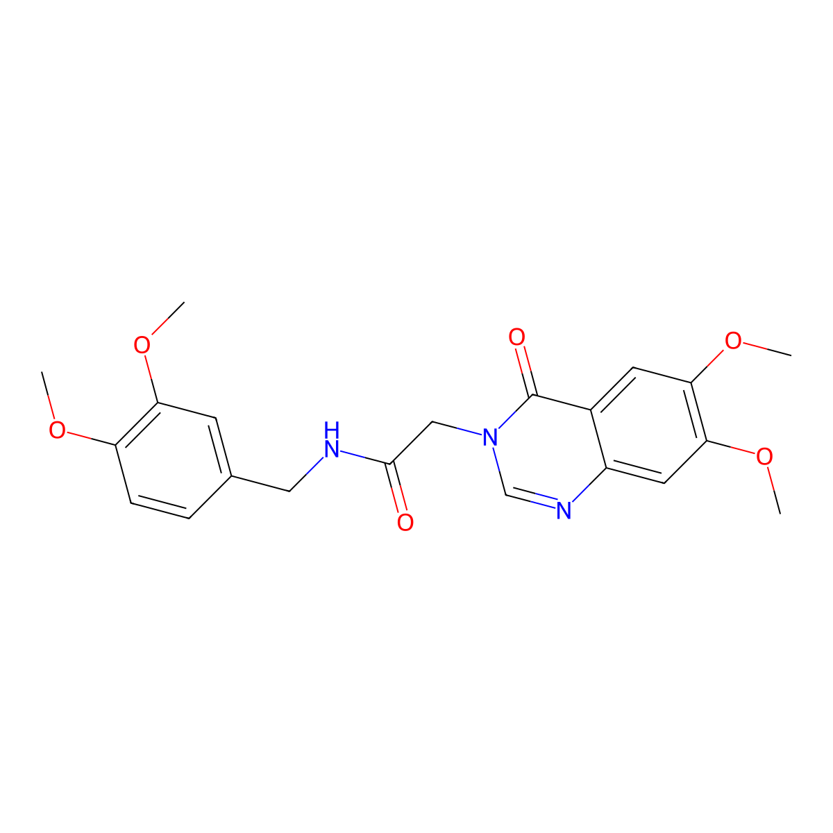 N-(3,4-dimethoxybenzyl)-2-(6,7-dimethoxy-4-oxoquinazolin-3(4H)-yl)acetamide molecular structure, CAS 1071914-57-2