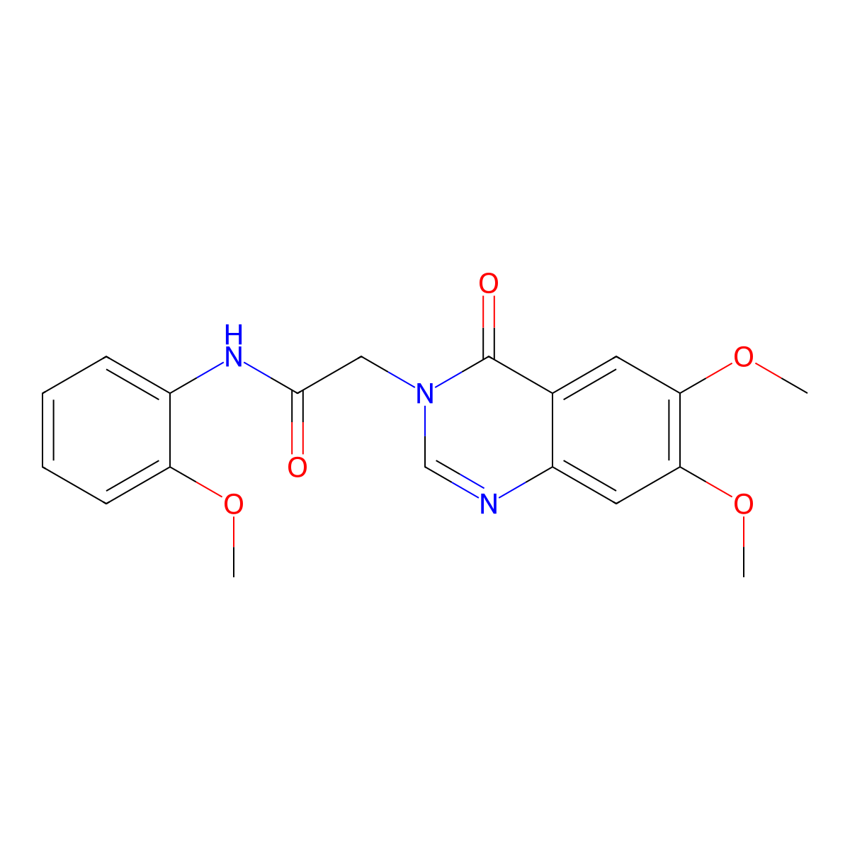 2-(6,7-dimethoxy-4-oxoquinazolin-3(4H)-yl)-N-(2-methoxyphenyl)acetamide molecular structure, CAS 1071914-72-1
