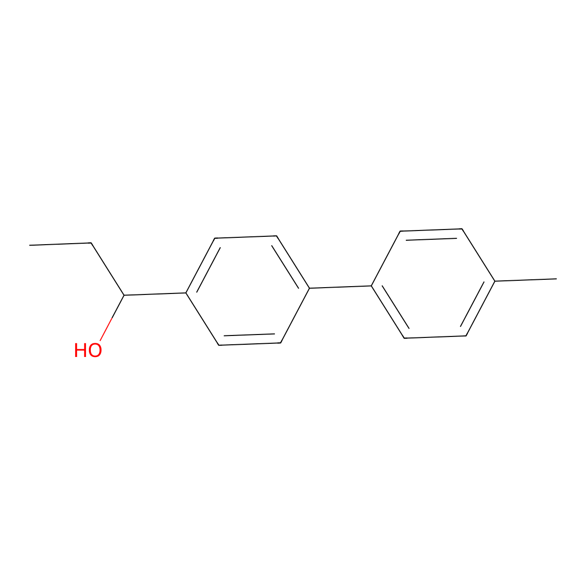 alpha-Ethyl-4'-methyl[1,1'-biphenyl]-4-methanol molecular structure, CAS 1071935-00-6
