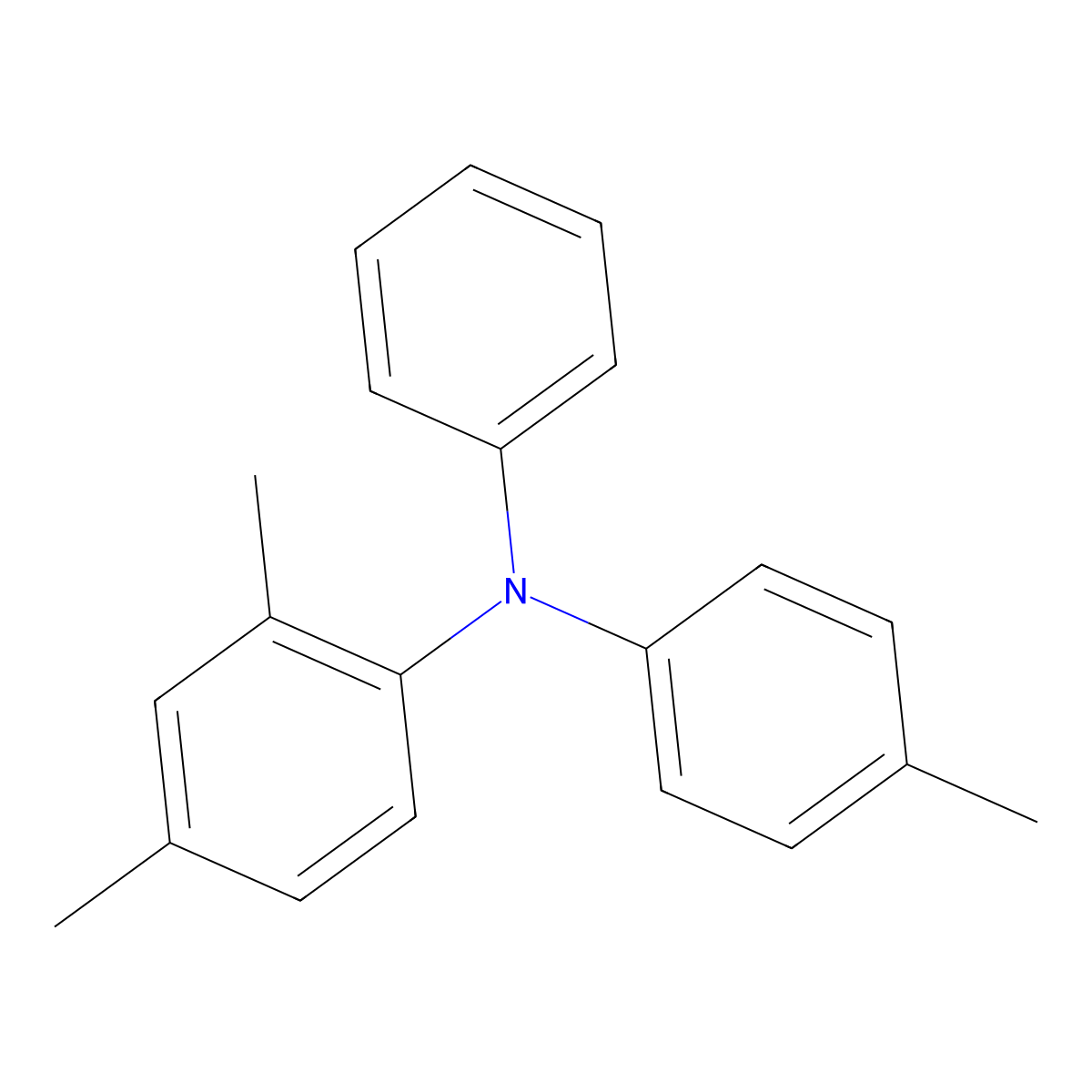 2,4-Dimethyl-N-phenyl-N-(p-tolyl)aniline molecular structure, CAS 1071935-18-6