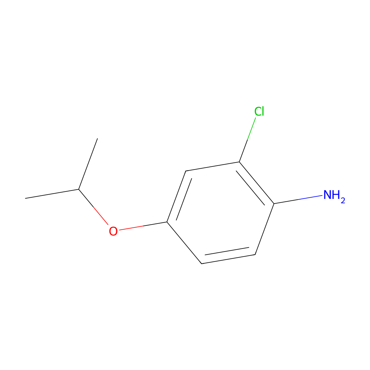 2-Chloro-4-isopropoxyaniline molecular structure, CAS 1071989-24-6