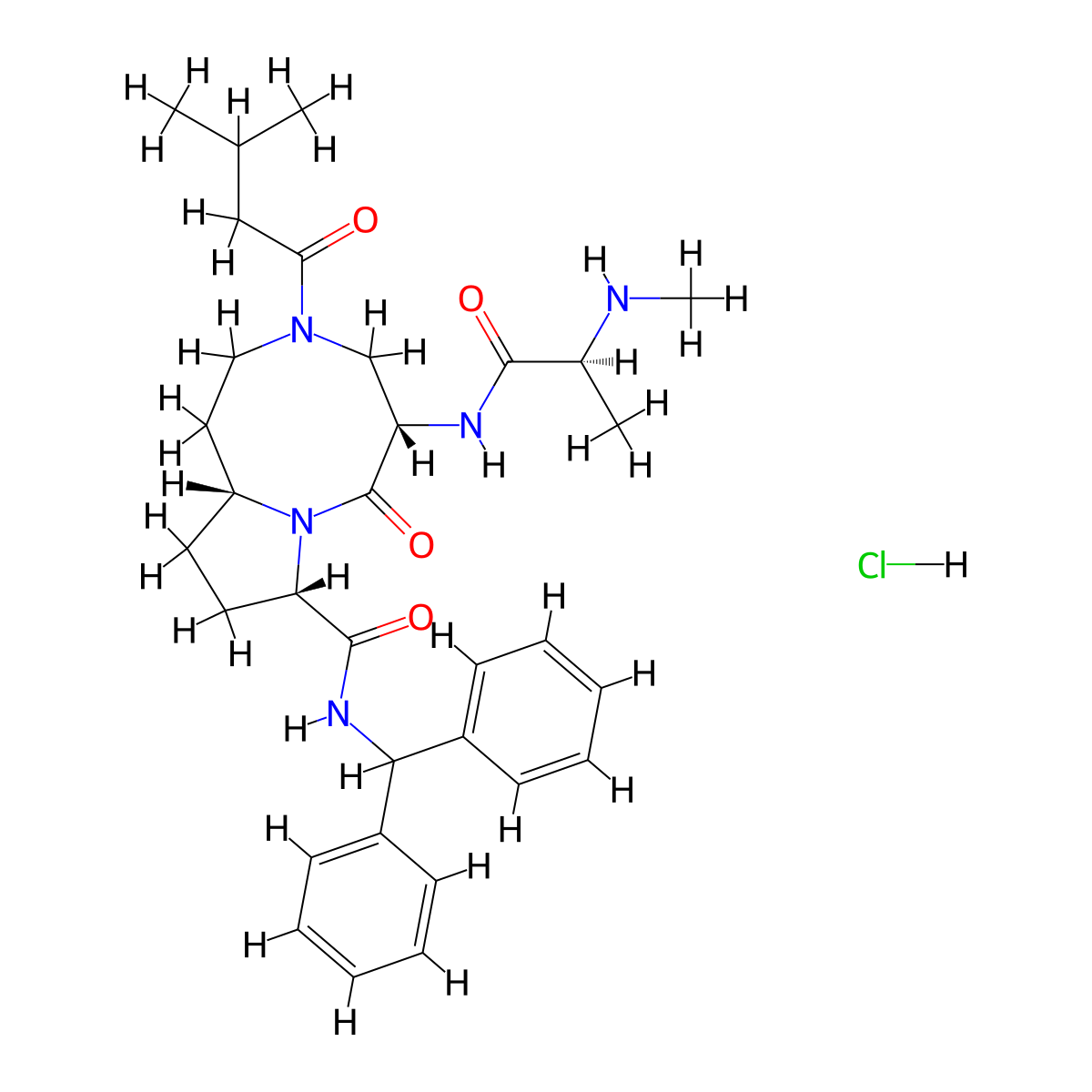 Xevinapant Hydrochloride molecular structure, CAS 1071992-57-8