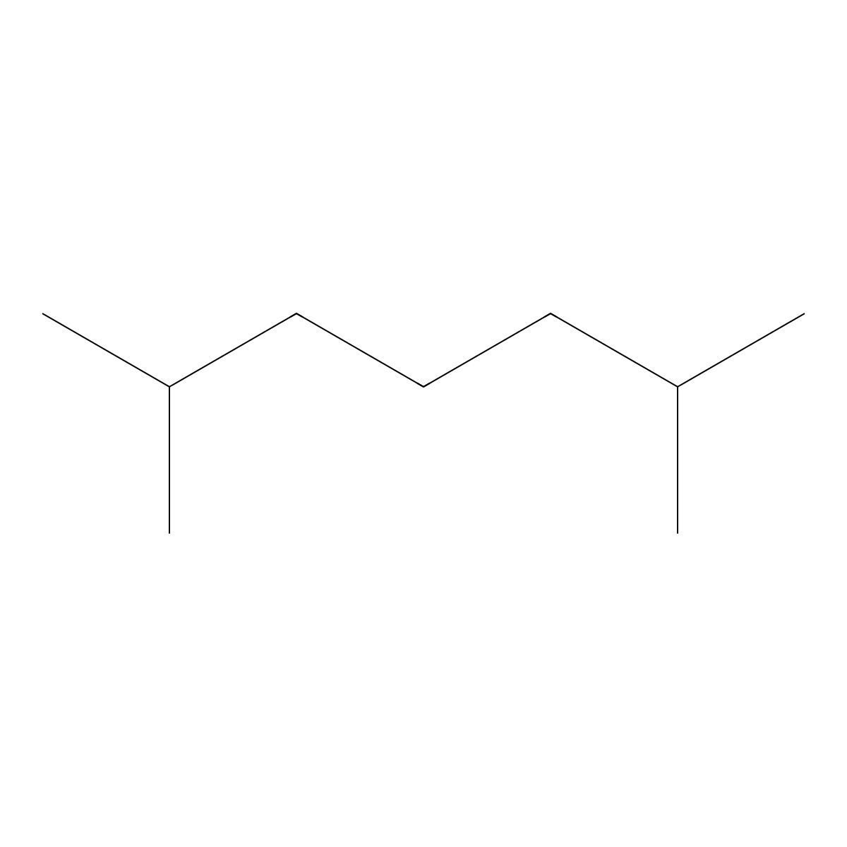 2,6-Dimethylheptane molecular structure, CAS 1072-05-5