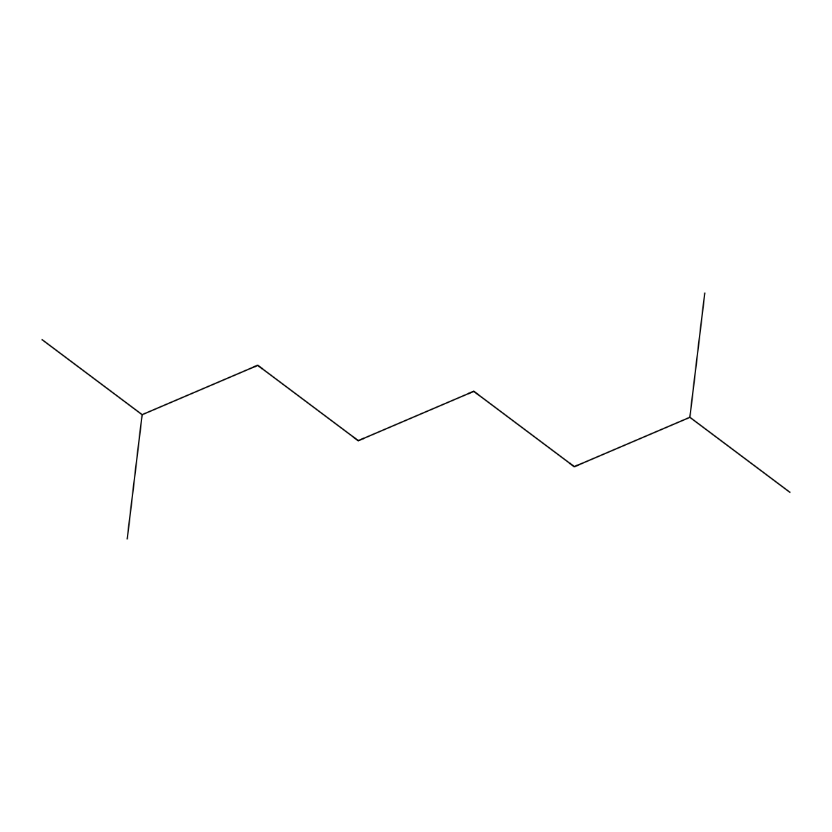 2,7-Dimethyloctane molecular structure, CAS 1072-16-8