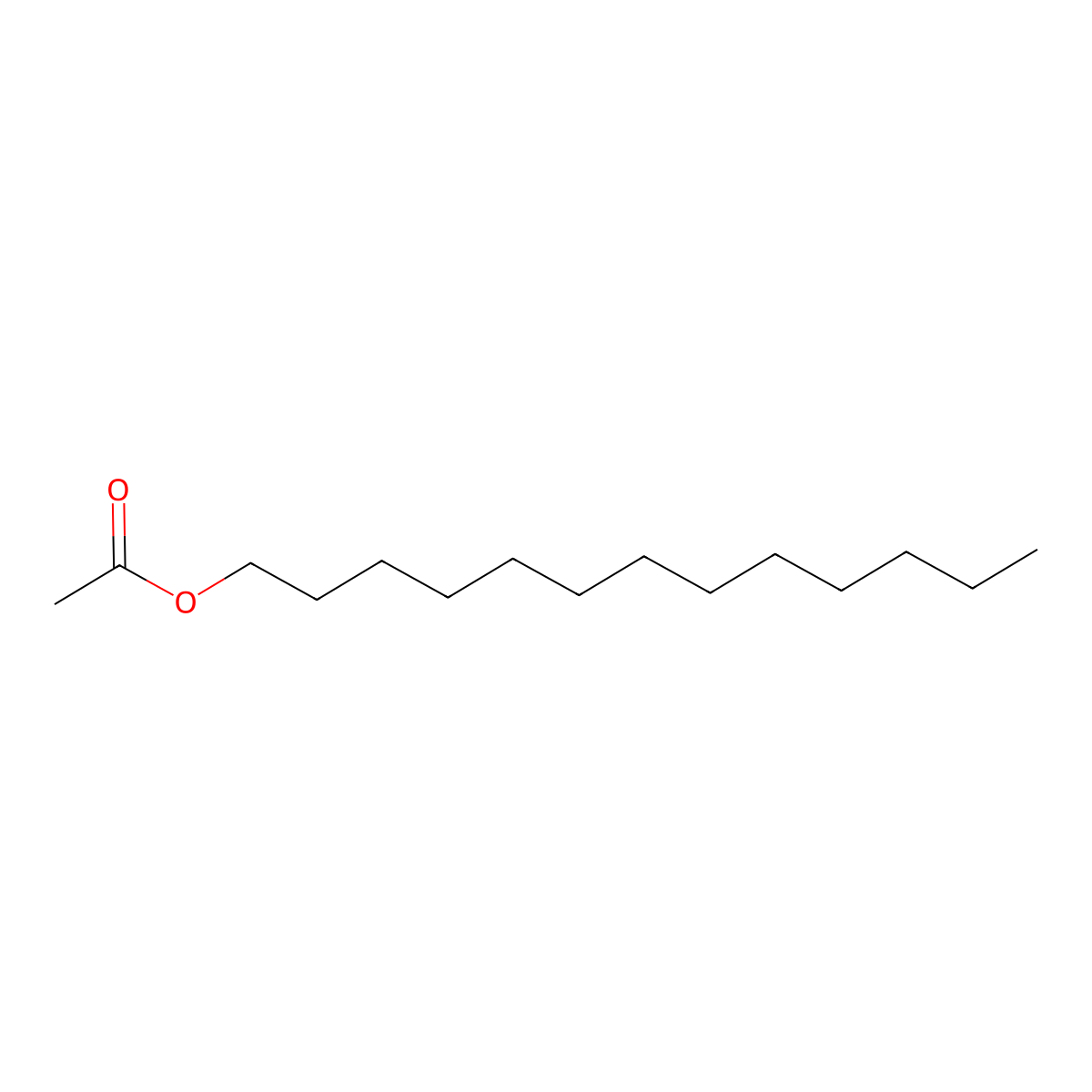 Tridecyl acetate molecular structure, CAS 1072-33-9