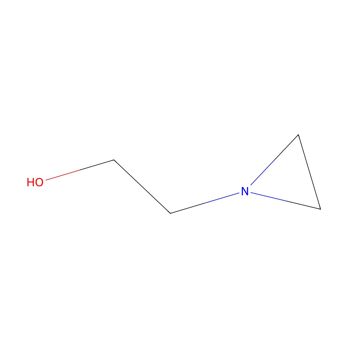 1-Aziridineethanol molecular structure, CAS 1072-52-2