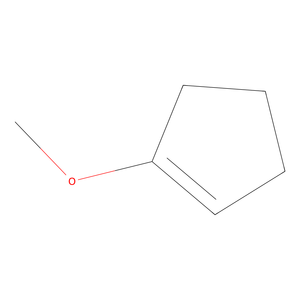 1-Methoxycyclopentene molecular structure, CAS 1072-59-9