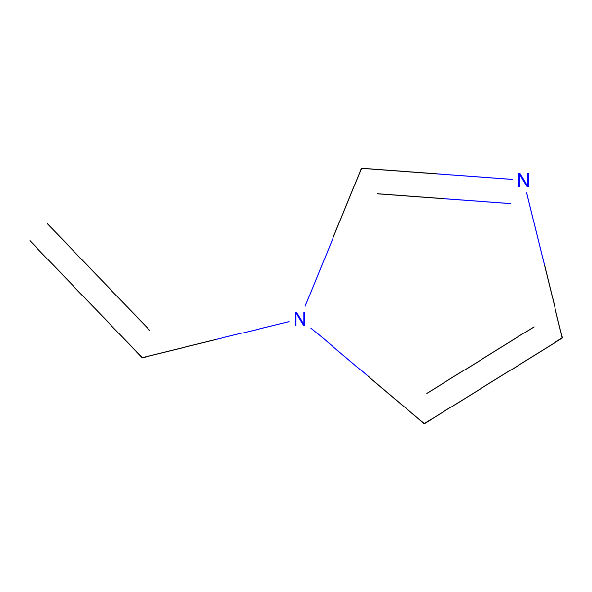 1-Vinylimidazole molecular structure, CAS 1072-63-5