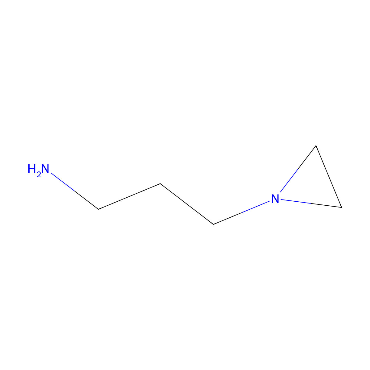 Aziridine, 1-(3-aminopropyl)- molecular structure, CAS 1072-65-7