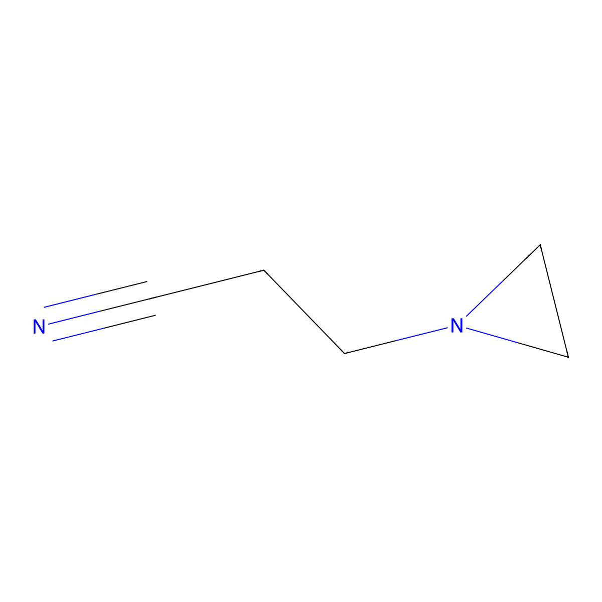 1-(2-Cyanoethyl)aziridine molecular structure, CAS 1072-66-8