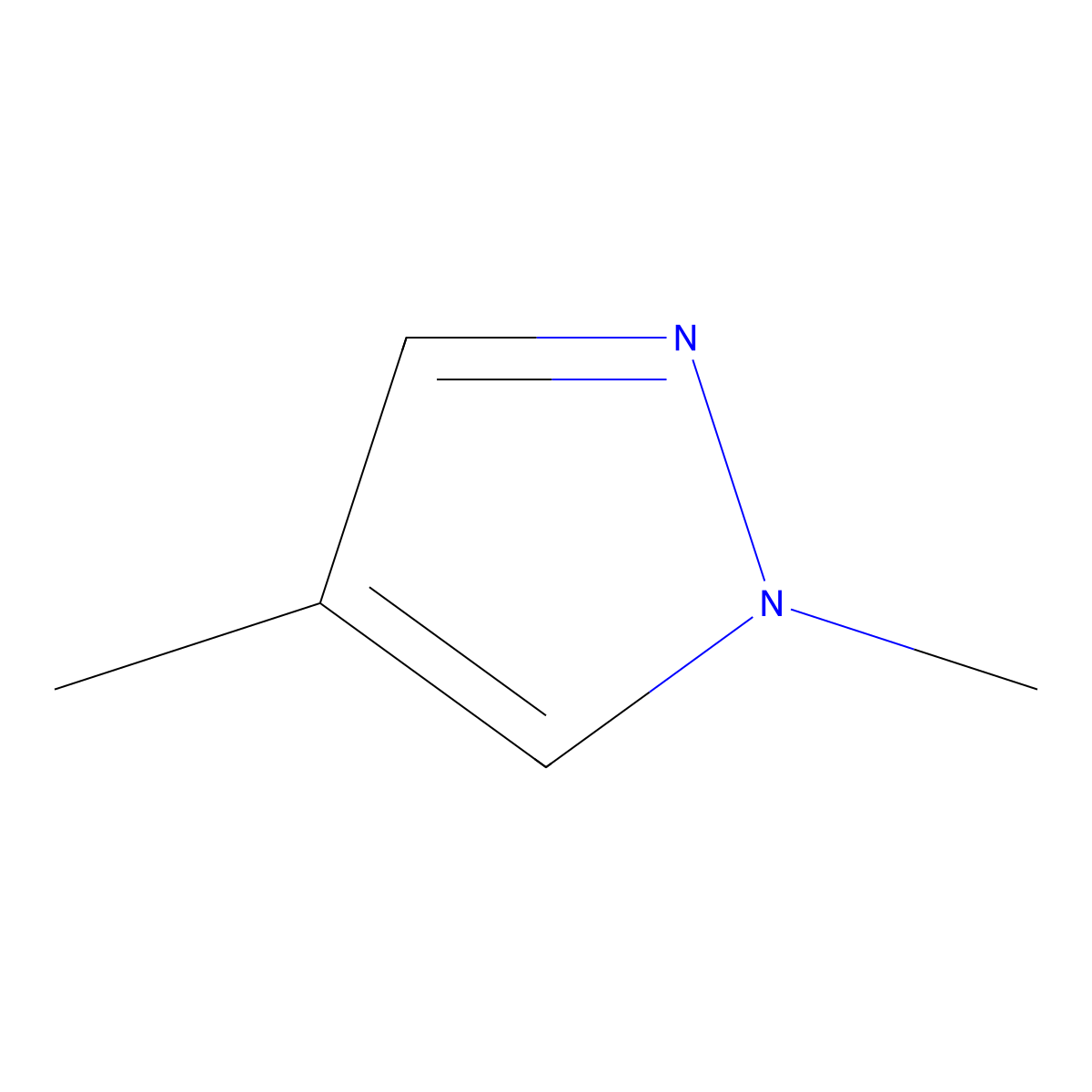 1,4-Dimethylpyrazole molecular structure, CAS 1072-68-0