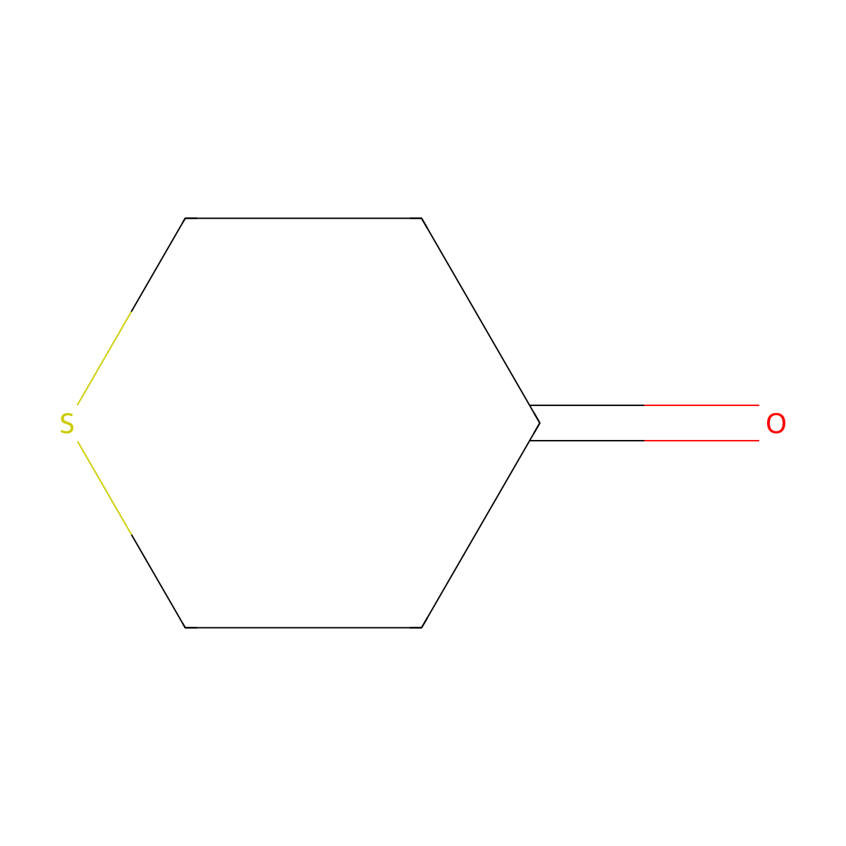 Tetrahydrothiopyran-4-one molecular structure, CAS 1072-72-6