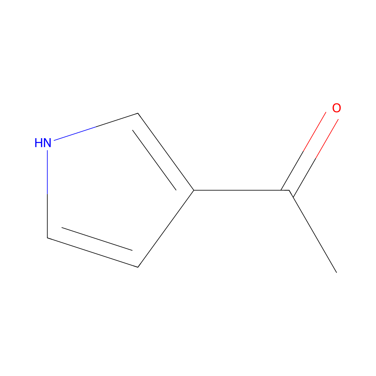 3-Acetylpyrrole molecular structure, CAS 1072-82-8