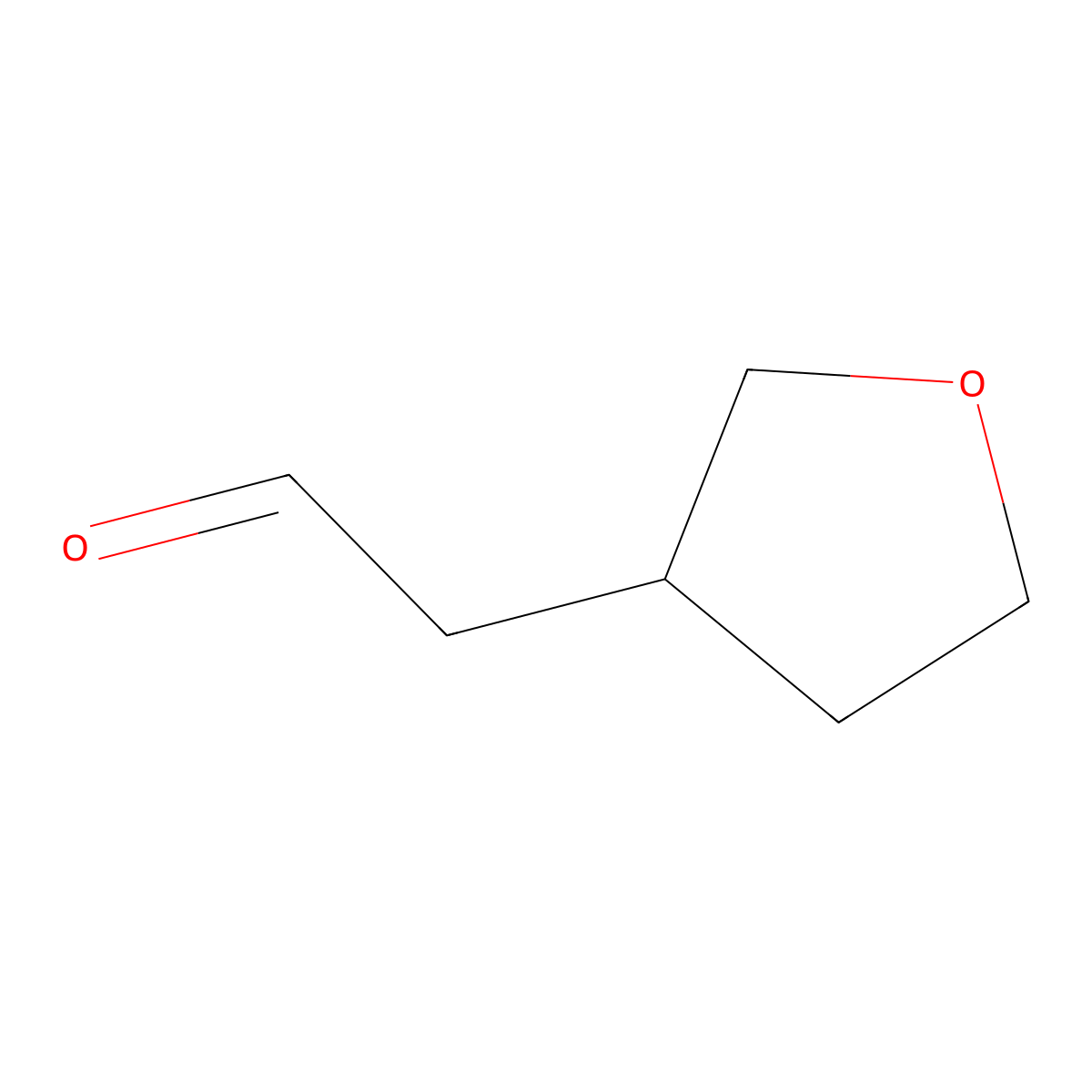 2-(Oxolan-3-yl)acetaldehyde molecular structure, CAS 1072-94-2