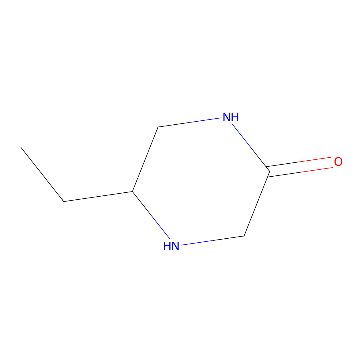 5-Ethylpiperazin-2-one molecular structure, CAS 1072069-79-4