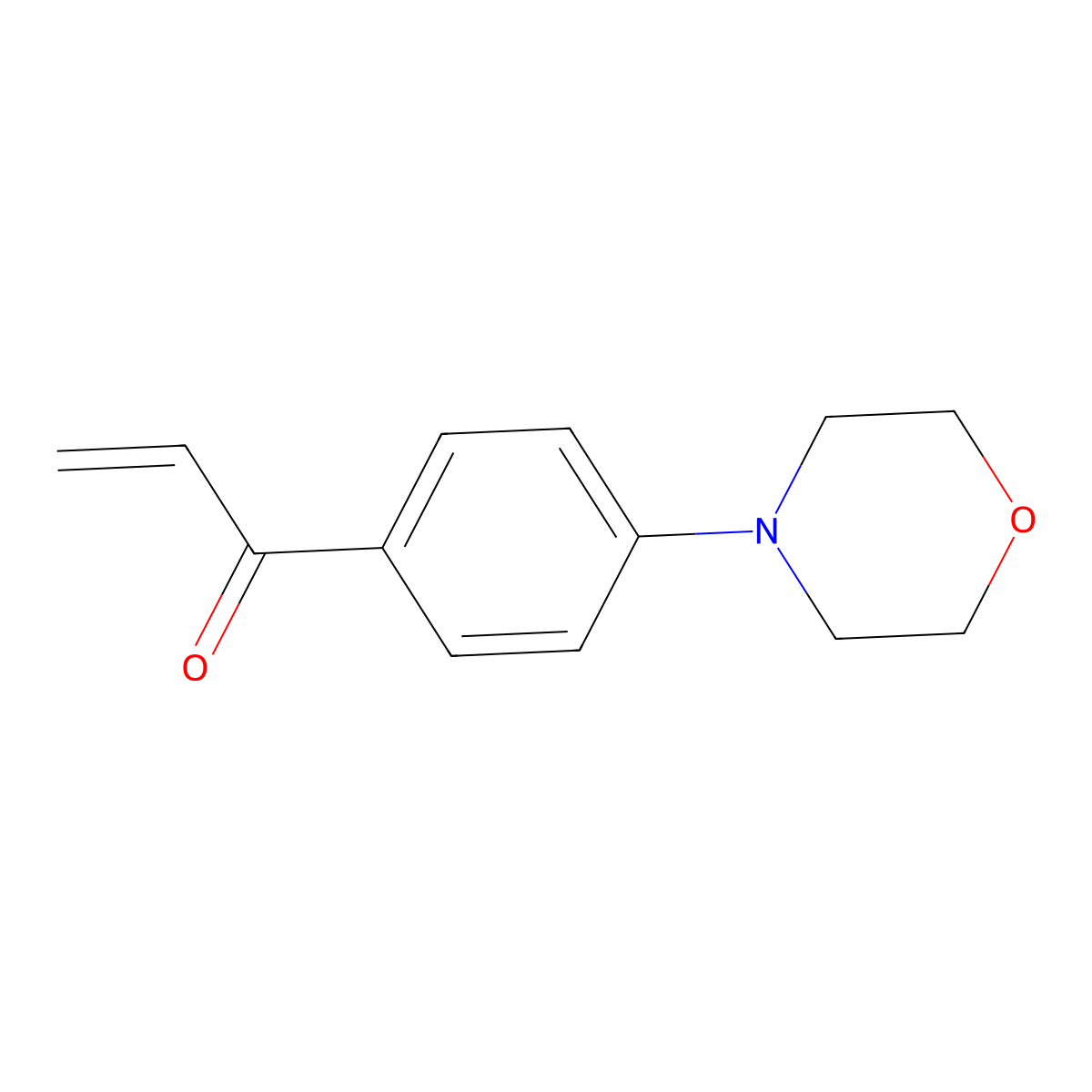 1-[4-(Morpholin-4-yl)phenyl]prop-2-en-1-one molecular structure, CAS 1072094-40-6