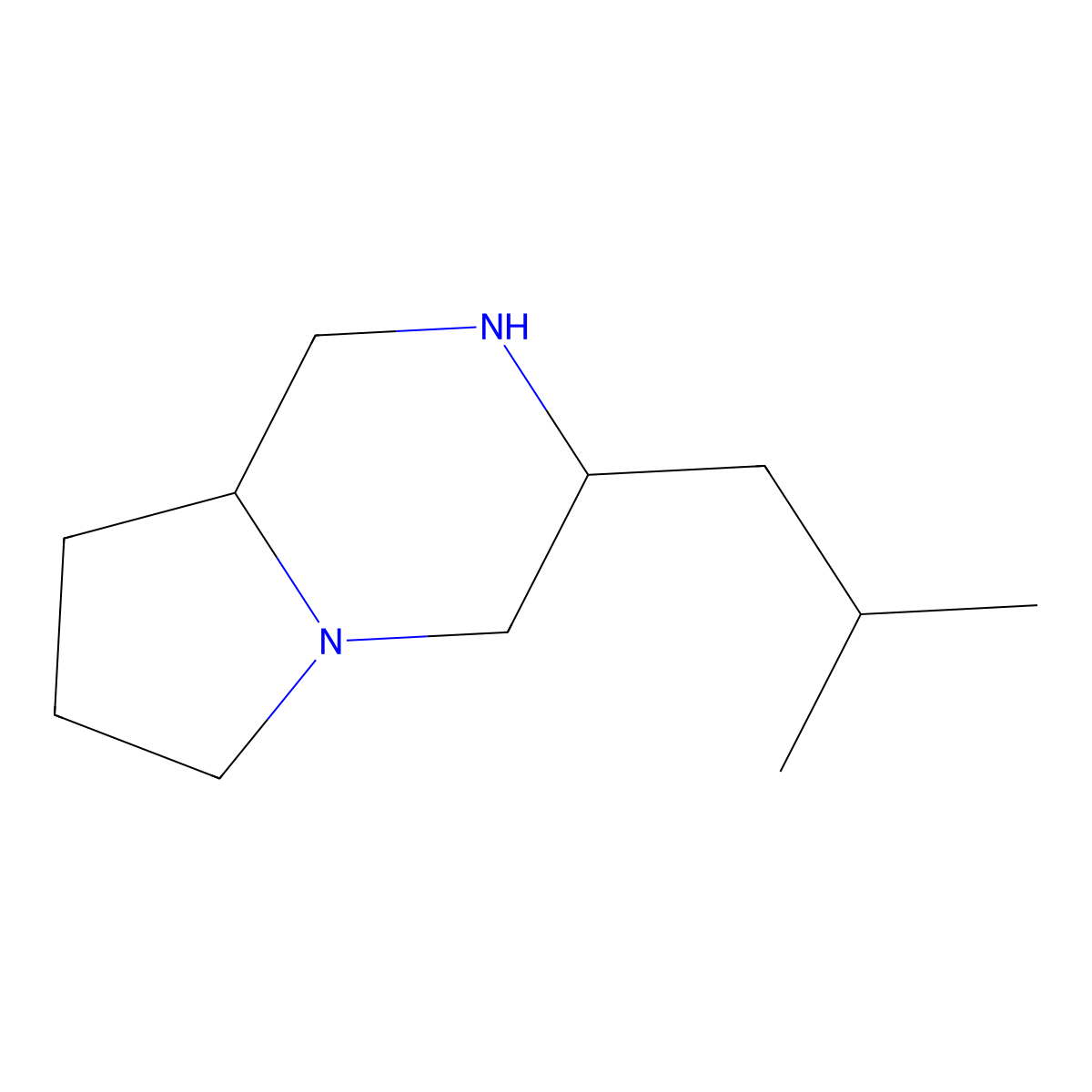 (S,S)-3-Isobutyl-1,4-diazabicyclo[4.3.0]nonane molecular structure, CAS 1072102-31-8