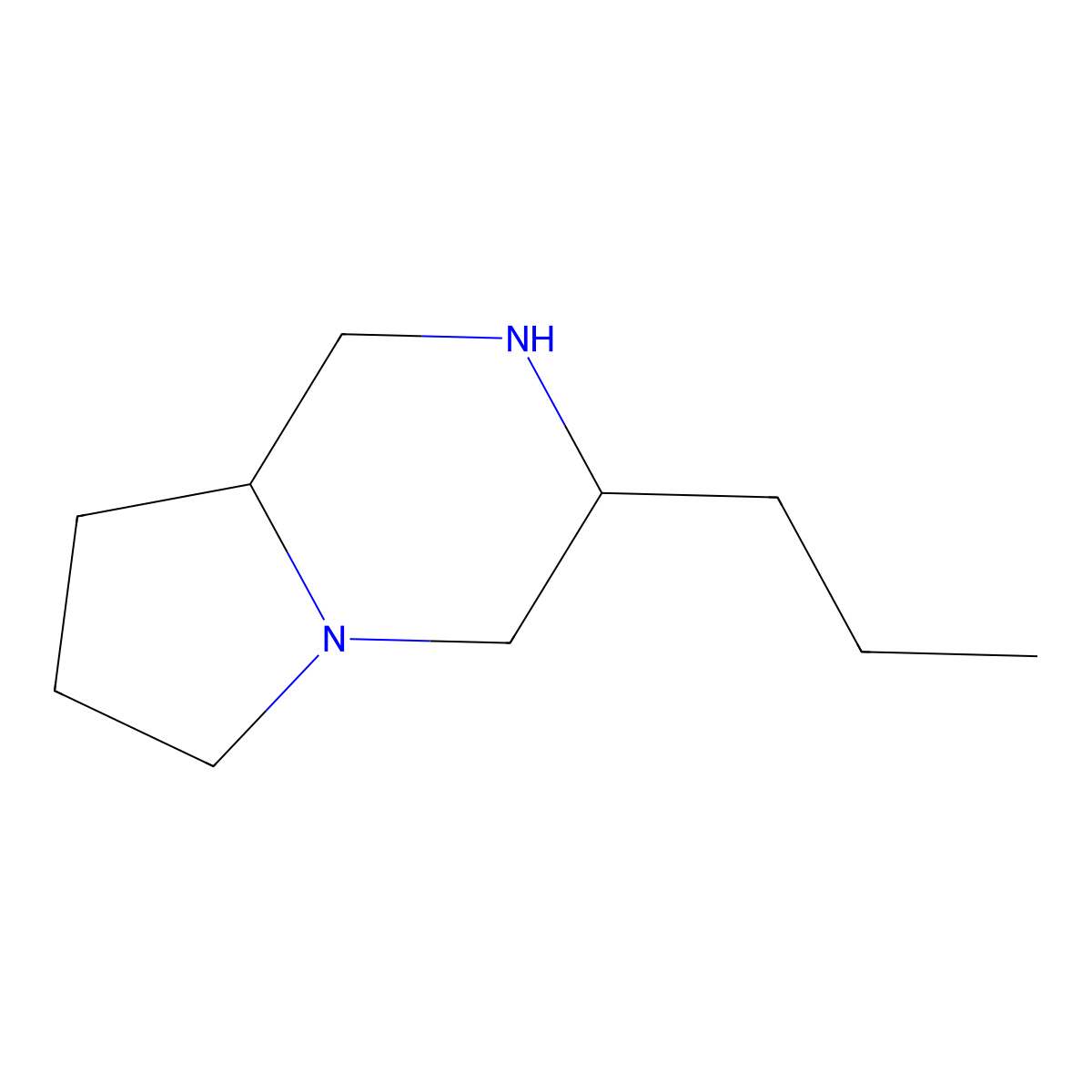 3-Propyloctahydropyrrolo[1,2-a]pyrazine molecular structure, CAS 1072102-33-0