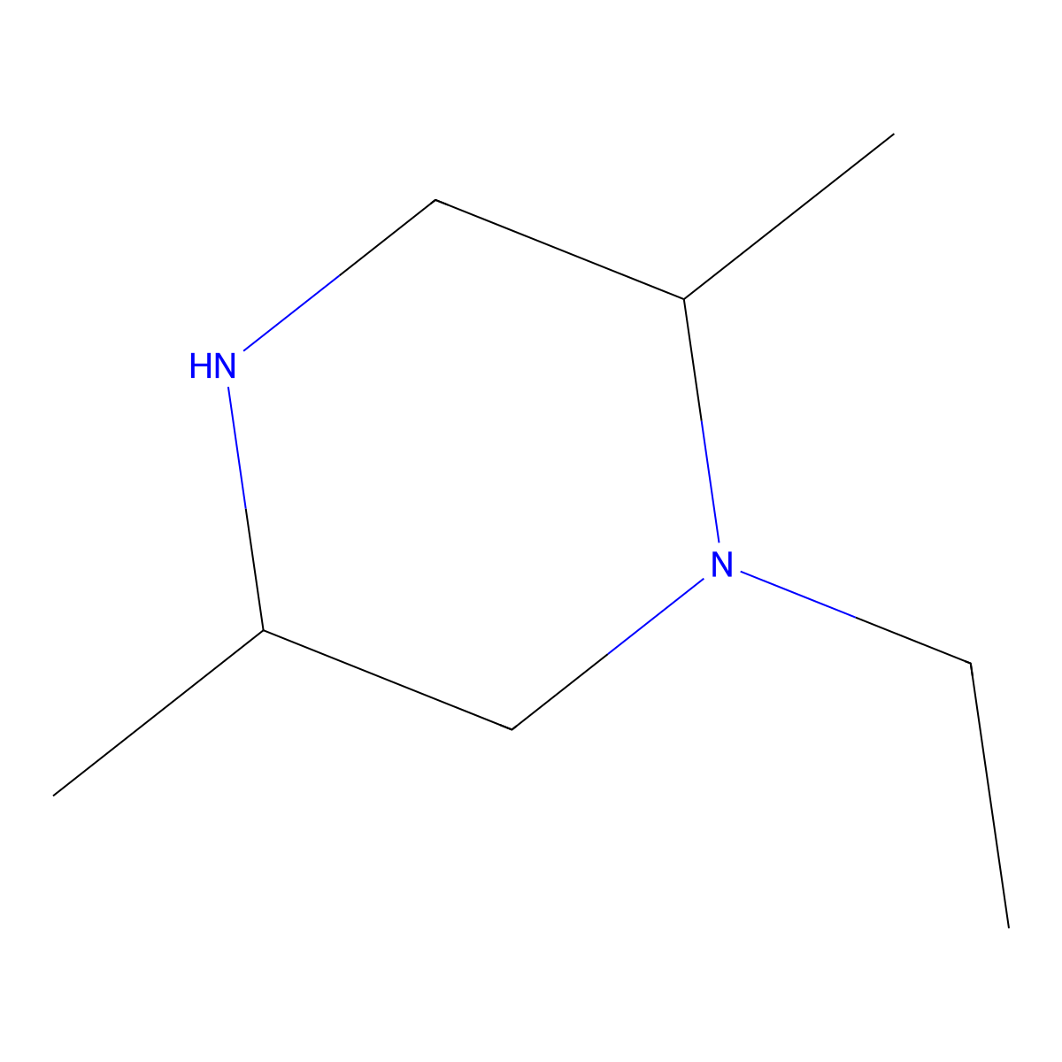 (2R,5S)-rel-1-Ethyl-2,5-dimethylpiperazine molecular structure, CAS 1072102-65-8