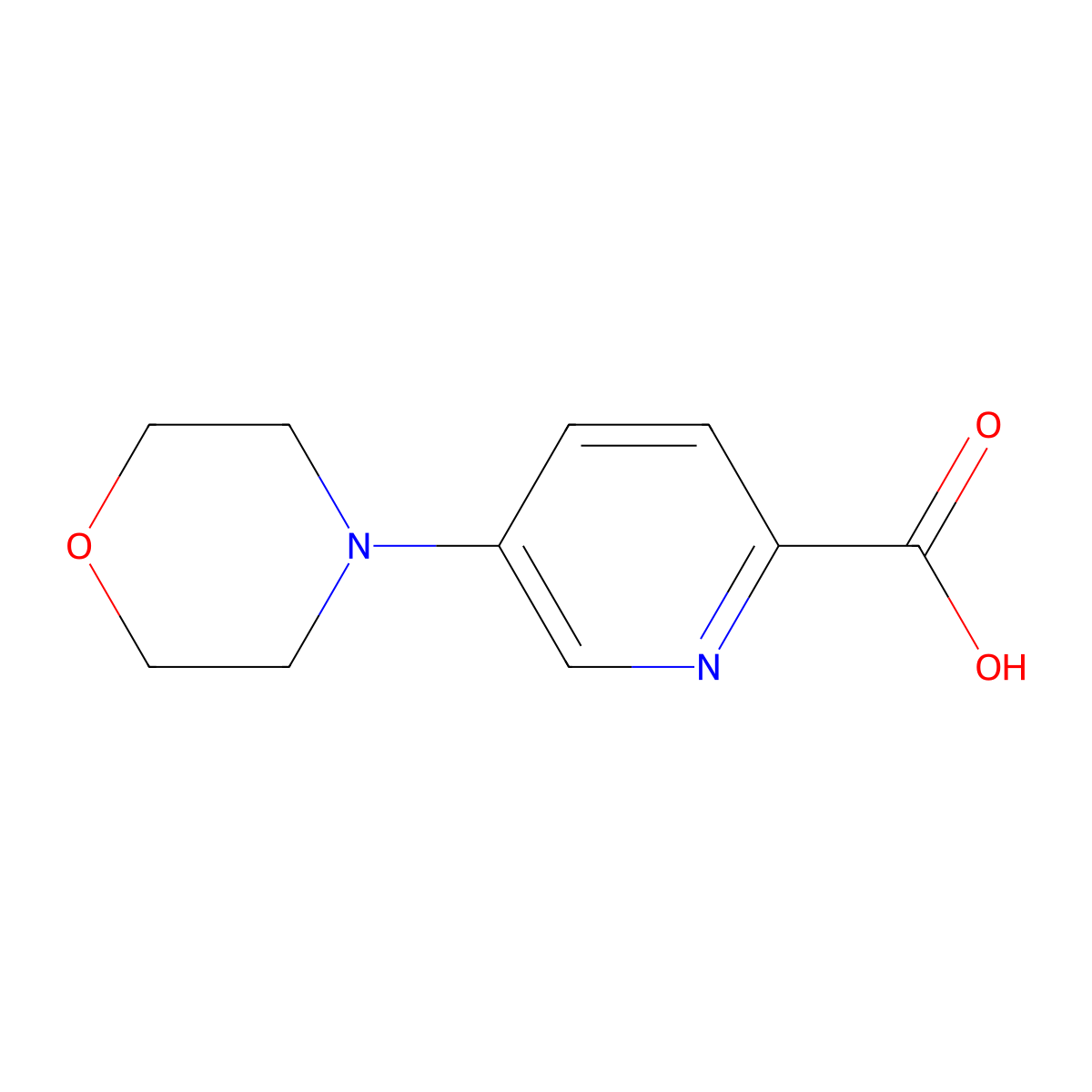 5-Morpholinopicolinic acid molecular structure, CAS 1072103-29-7
