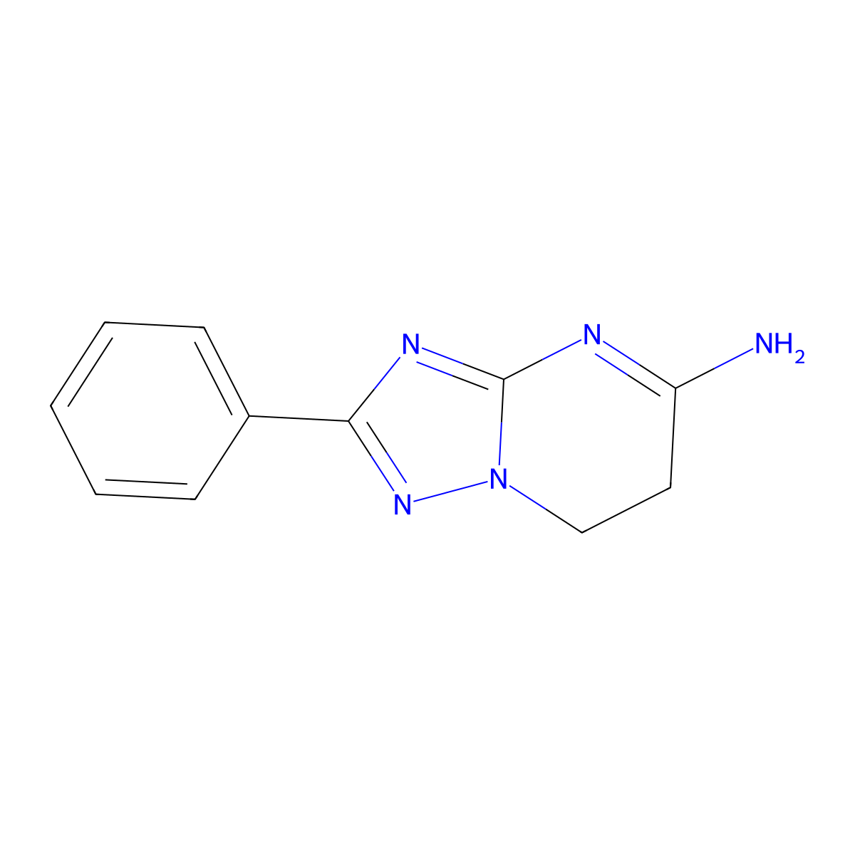 2-phenyl-6H,7H-[1,2,4]triazolo[1,5-a]pyrimidin-5-amine molecular structure, CAS 1072106-49-0