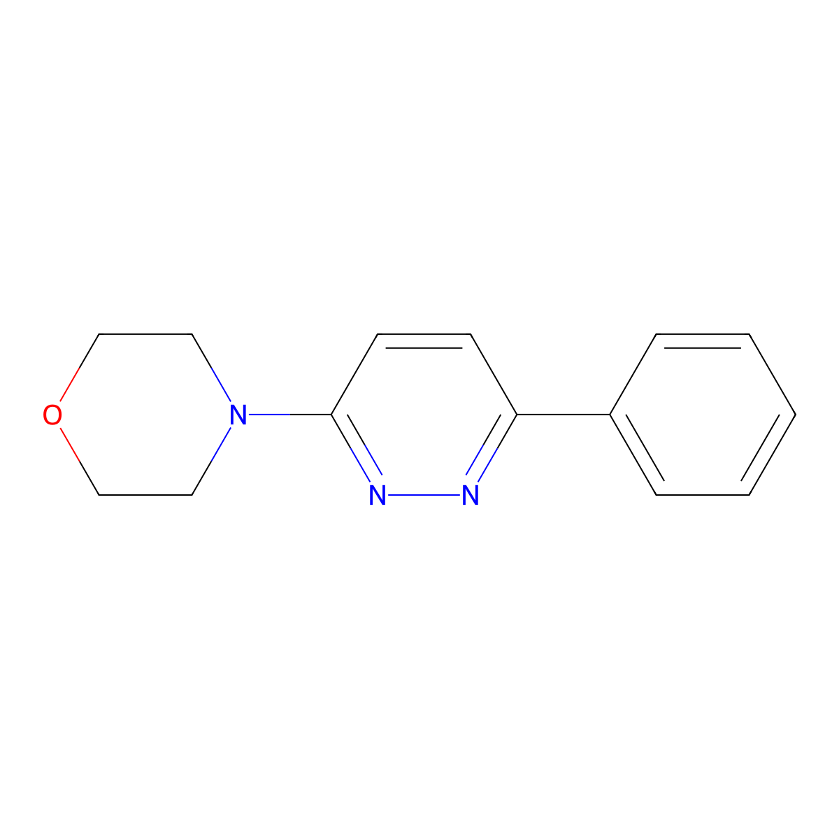4-(6-Phenylpyridazin-3-yl)morpholine molecular structure, CAS 107213-70-7