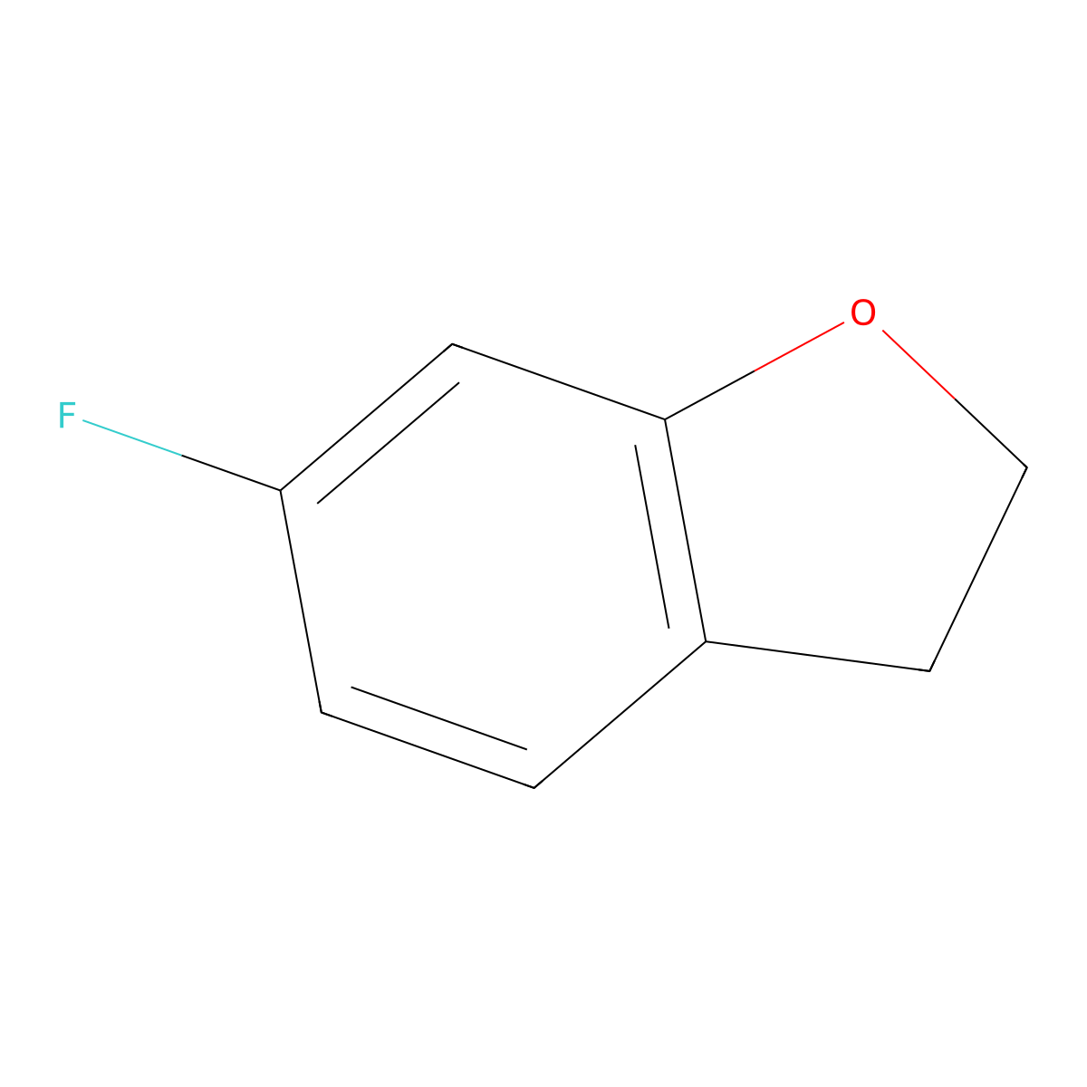 6-Fluoro-2,3-dihydrobenzofuran molecular structure, CAS 1072153-65-1